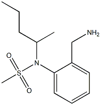 [2-(aminomethyl)phenyl]-N-(pentan-2-yl)methanesulfonamide Struktur