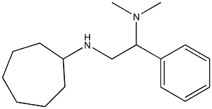 [2-(cycloheptylamino)-1-phenylethyl]dimethylamine Struktur