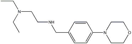 [2-(diethylamino)ethyl]({[4-(morpholin-4-yl)phenyl]methyl})amine Struktur