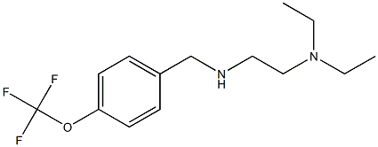 [2-(diethylamino)ethyl]({[4-(trifluoromethoxy)phenyl]methyl})amine Struktur