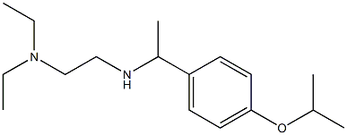 [2-(diethylamino)ethyl]({1-[4-(propan-2-yloxy)phenyl]ethyl})amine Struktur