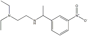 [2-(diethylamino)ethyl][1-(3-nitrophenyl)ethyl]amine Struktur