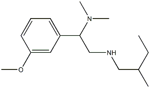 [2-(dimethylamino)-2-(3-methoxyphenyl)ethyl](2-methylbutyl)amine Struktur