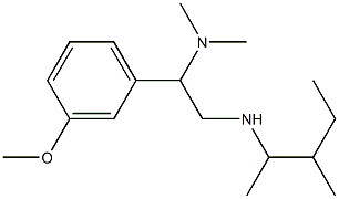 [2-(dimethylamino)-2-(3-methoxyphenyl)ethyl](3-methylpentan-2-yl)amine Struktur