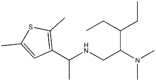 [2-(dimethylamino)-3-ethylpentyl][1-(2,5-dimethylthiophen-3-yl)ethyl]amine Struktur