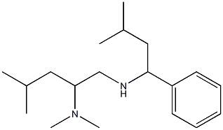 [2-(dimethylamino)-4-methylpentyl](3-methyl-1-phenylbutyl)amine Struktur