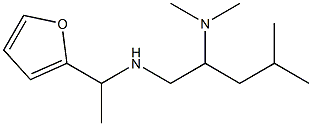 [2-(dimethylamino)-4-methylpentyl][1-(furan-2-yl)ethyl]amine Struktur