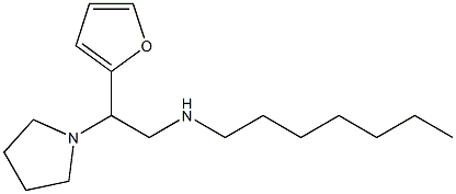 [2-(furan-2-yl)-2-(pyrrolidin-1-yl)ethyl](heptyl)amine Struktur