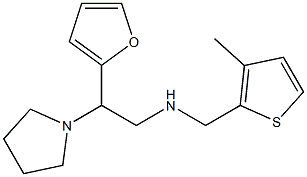 [2-(furan-2-yl)-2-(pyrrolidin-1-yl)ethyl][(3-methylthiophen-2-yl)methyl]amine Struktur