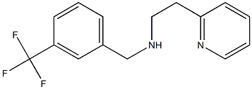 [2-(pyridin-2-yl)ethyl]({[3-(trifluoromethyl)phenyl]methyl})amine Struktur