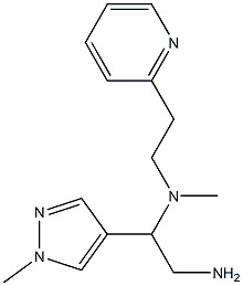 [2-amino-1-(1-methyl-1H-pyrazol-4-yl)ethyl](methyl)[2-(pyridin-2-yl)ethyl]amine Struktur