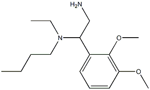 [2-amino-1-(2,3-dimethoxyphenyl)ethyl](butyl)ethylamine Struktur