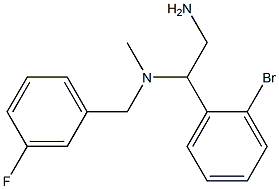 [2-amino-1-(2-bromophenyl)ethyl][(3-fluorophenyl)methyl]methylamine Struktur