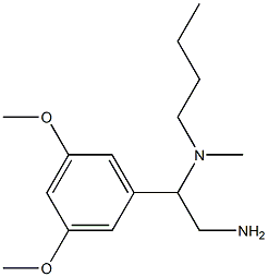 [2-amino-1-(3,5-dimethoxyphenyl)ethyl](butyl)methylamine Struktur