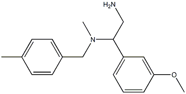 [2-amino-1-(3-methoxyphenyl)ethyl](methyl)[(4-methylphenyl)methyl]amine Struktur