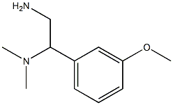 [2-amino-1-(3-methoxyphenyl)ethyl]dimethylamine Struktur