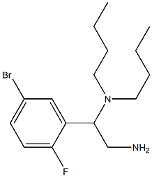 [2-amino-1-(5-bromo-2-fluorophenyl)ethyl]dibutylamine Struktur