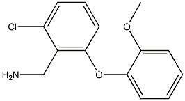 [2-chloro-6-(2-methoxyphenoxy)phenyl]methanamine Struktur