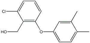 [2-chloro-6-(3,4-dimethylphenoxy)phenyl]methanol Struktur