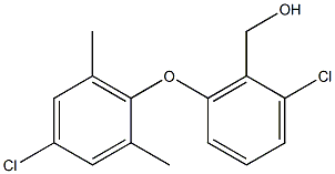 [2-chloro-6-(4-chloro-2,6-dimethylphenoxy)phenyl]methanol Struktur