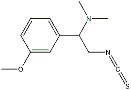 [2-isothiocyanato-1-(3-methoxyphenyl)ethyl]dimethylamine Struktur