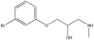 [3-(3-bromophenoxy)-2-hydroxypropyl](methyl)amine Struktur