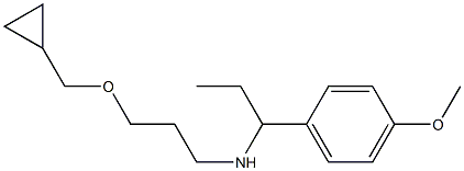 [3-(cyclopropylmethoxy)propyl][1-(4-methoxyphenyl)propyl]amine Struktur