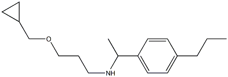 [3-(cyclopropylmethoxy)propyl][1-(4-propylphenyl)ethyl]amine Struktur