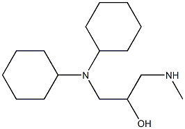 [3-(dicyclohexylamino)-2-hydroxypropyl](methyl)amine Struktur