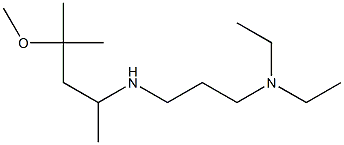 [3-(diethylamino)propyl](4-methoxy-4-methylpentan-2-yl)amine Struktur