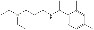 [3-(diethylamino)propyl][1-(2,4-dimethylphenyl)ethyl]amine Struktur