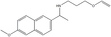 [3-(ethenyloxy)propyl][1-(6-methoxynaphthalen-2-yl)ethyl]amine Struktur