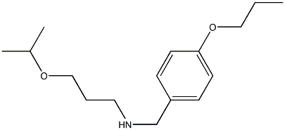 [3-(propan-2-yloxy)propyl][(4-propoxyphenyl)methyl]amine Struktur