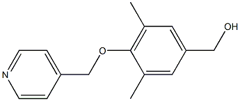 [3,5-dimethyl-4-(pyridin-4-ylmethoxy)phenyl]methanol Struktur