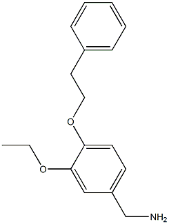 [3-ethoxy-4-(2-phenylethoxy)phenyl]methanamine Struktur