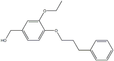 [3-ethoxy-4-(3-phenylpropoxy)phenyl]methanol Struktur