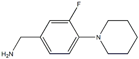 [3-fluoro-4-(piperidin-1-yl)phenyl]methanamine Struktur