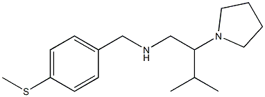 [3-methyl-2-(pyrrolidin-1-yl)butyl]({[4-(methylsulfanyl)phenyl]methyl})amine Struktur