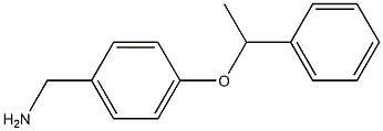 [4-(1-phenylethoxy)phenyl]methanamine Struktur