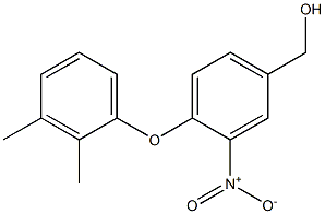 [4-(2,3-dimethylphenoxy)-3-nitrophenyl]methanol Struktur