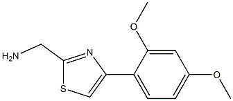 [4-(2,4-dimethoxyphenyl)-1,3-thiazol-2-yl]methanamine Struktur