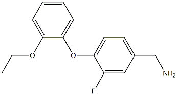 [4-(2-ethoxyphenoxy)-3-fluorophenyl]methanamine Struktur