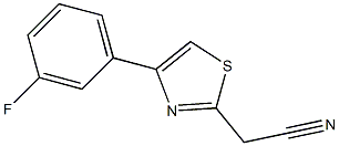 [4-(3-fluorophenyl)-1,3-thiazol-2-yl]acetonitrile Struktur