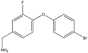 [4-(4-bromophenoxy)-3-fluorophenyl]methanamine Struktur