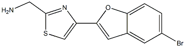 [4-(5-bromo-1-benzofuran-2-yl)-1,3-thiazol-2-yl]methanamine Struktur