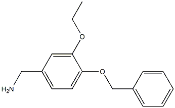 [4-(benzyloxy)-3-ethoxyphenyl]methanamine Struktur