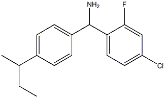 [4-(butan-2-yl)phenyl](4-chloro-2-fluorophenyl)methanamine Struktur