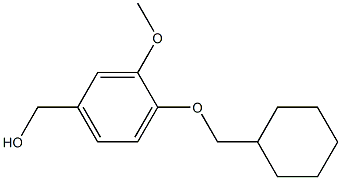 [4-(cyclohexylmethoxy)-3-methoxyphenyl]methanol Struktur