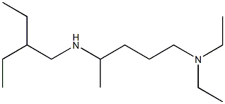 [5-(diethylamino)pentan-2-yl](2-ethylbutyl)amine Struktur