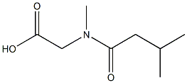 [methyl(3-methylbutanoyl)amino]acetic acid Struktur